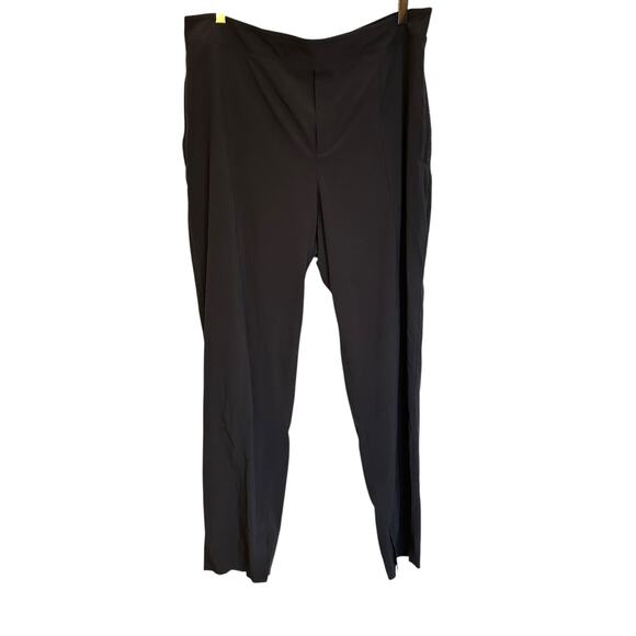 Athleta Vienna Slim Pant Black High Rise Pull On Commute Travel Plus Size 18 - Picture 1 of 11